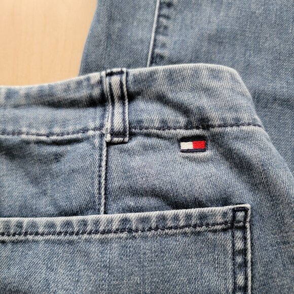 VTG Tommy Hilfiger Jeans Y2K Baggy Flare Size 6 - Picture 6 of 7